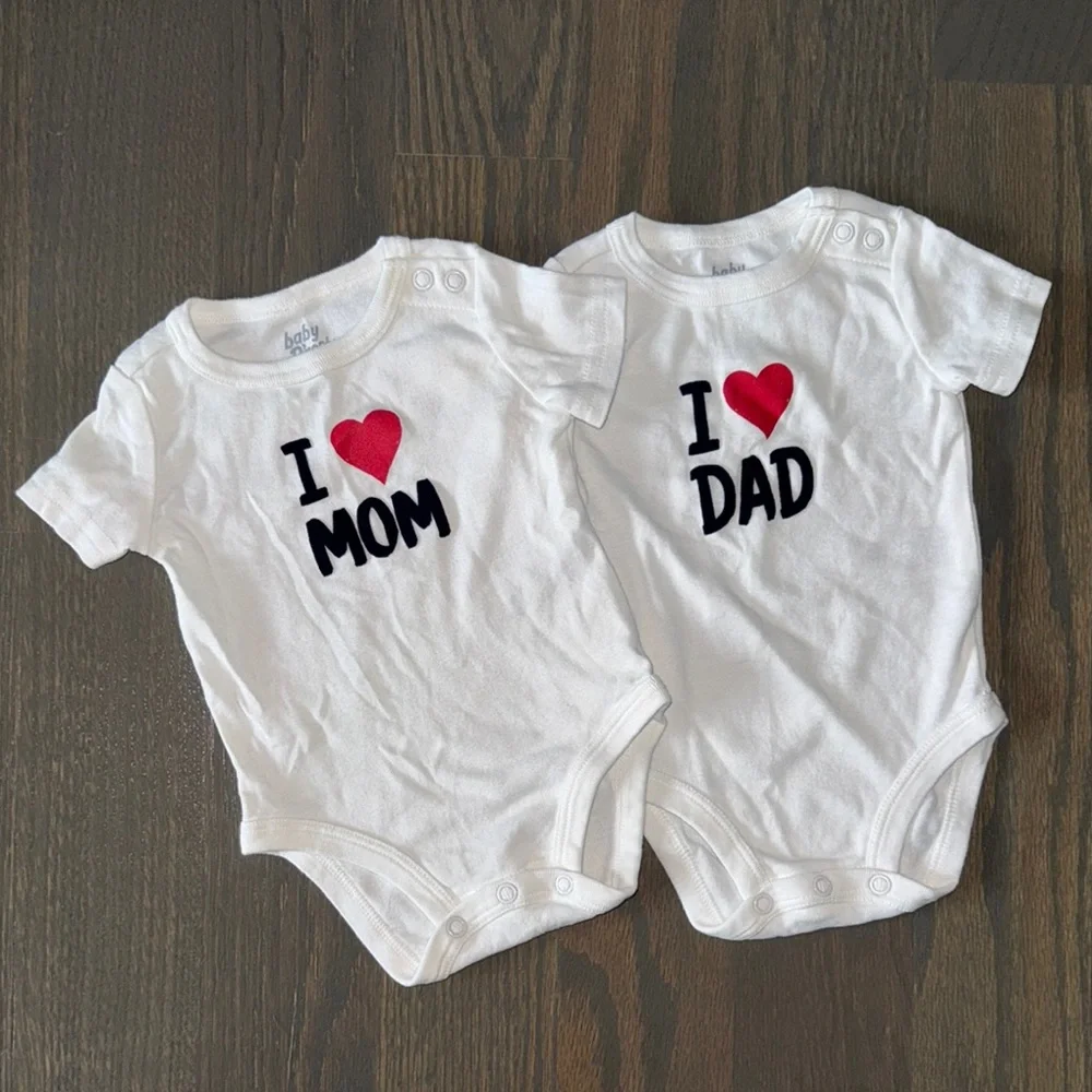 Oshkosh B'gosh 2-Pack White Short Sleeve Bodysuits | 3M